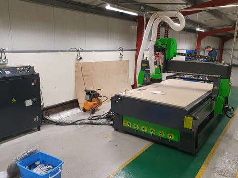A9 CNC Router with 8 station automatic tool changer installed near Heathrow Aiport
