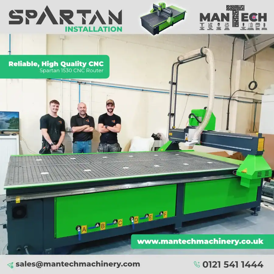 Spartan 1530 CNC Router Installed – Built for Big Ambitions!