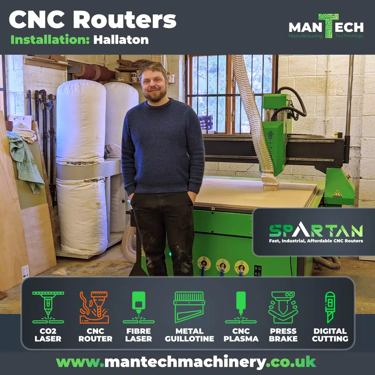 Enhance Your Woodworking Capabilities with the Spartan 1313 CNC Machine in Hallaton