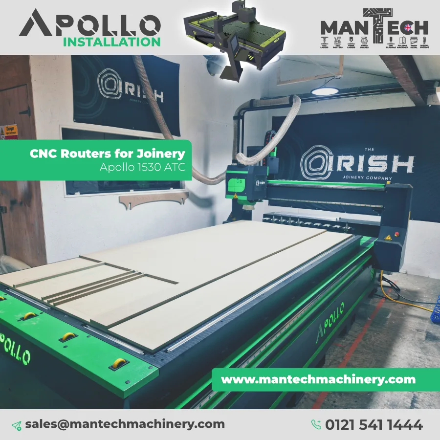 Apollo 1530 ATC CNC Router Installed for a Leading Joinery Company in the UK