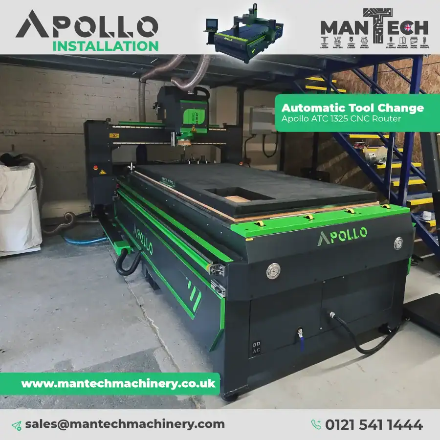 Apollo ATC 1325 CNC Router Installed in Skipton on Stour