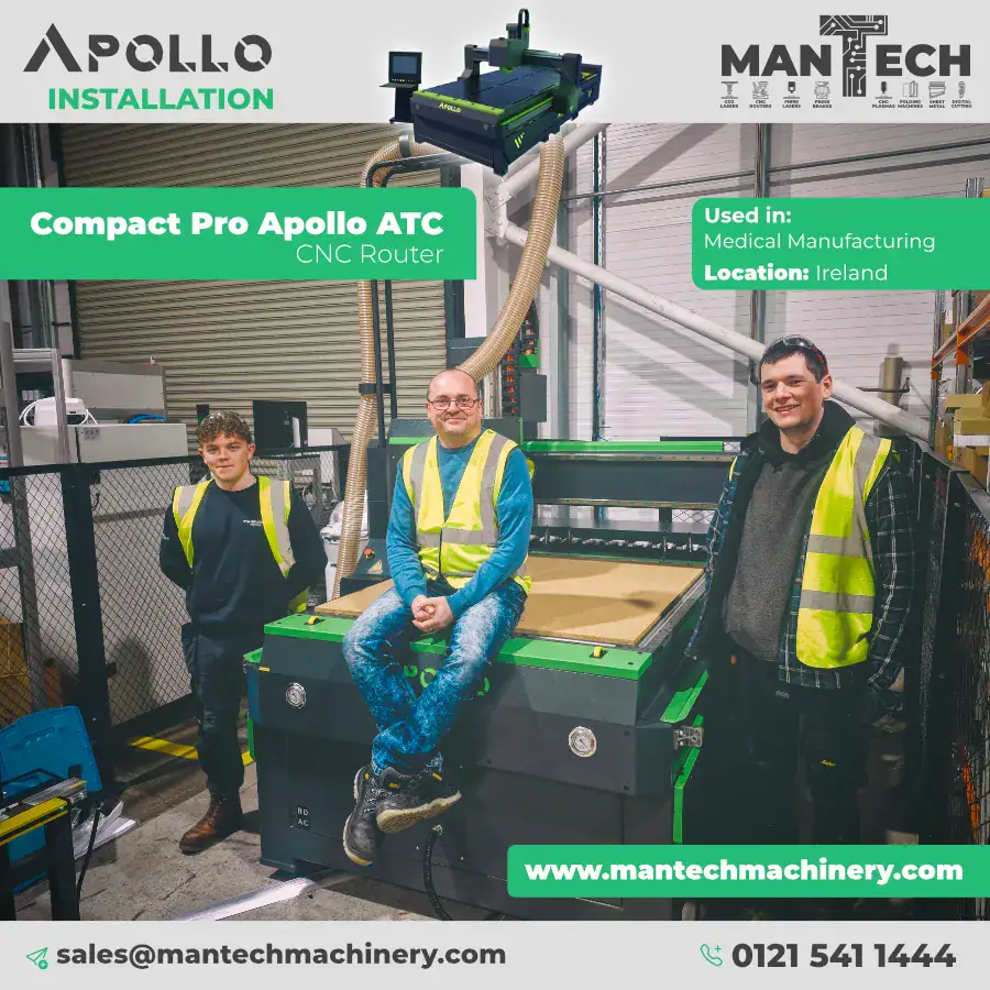 Medical Firm Chooses Apollo ATC CNC Router