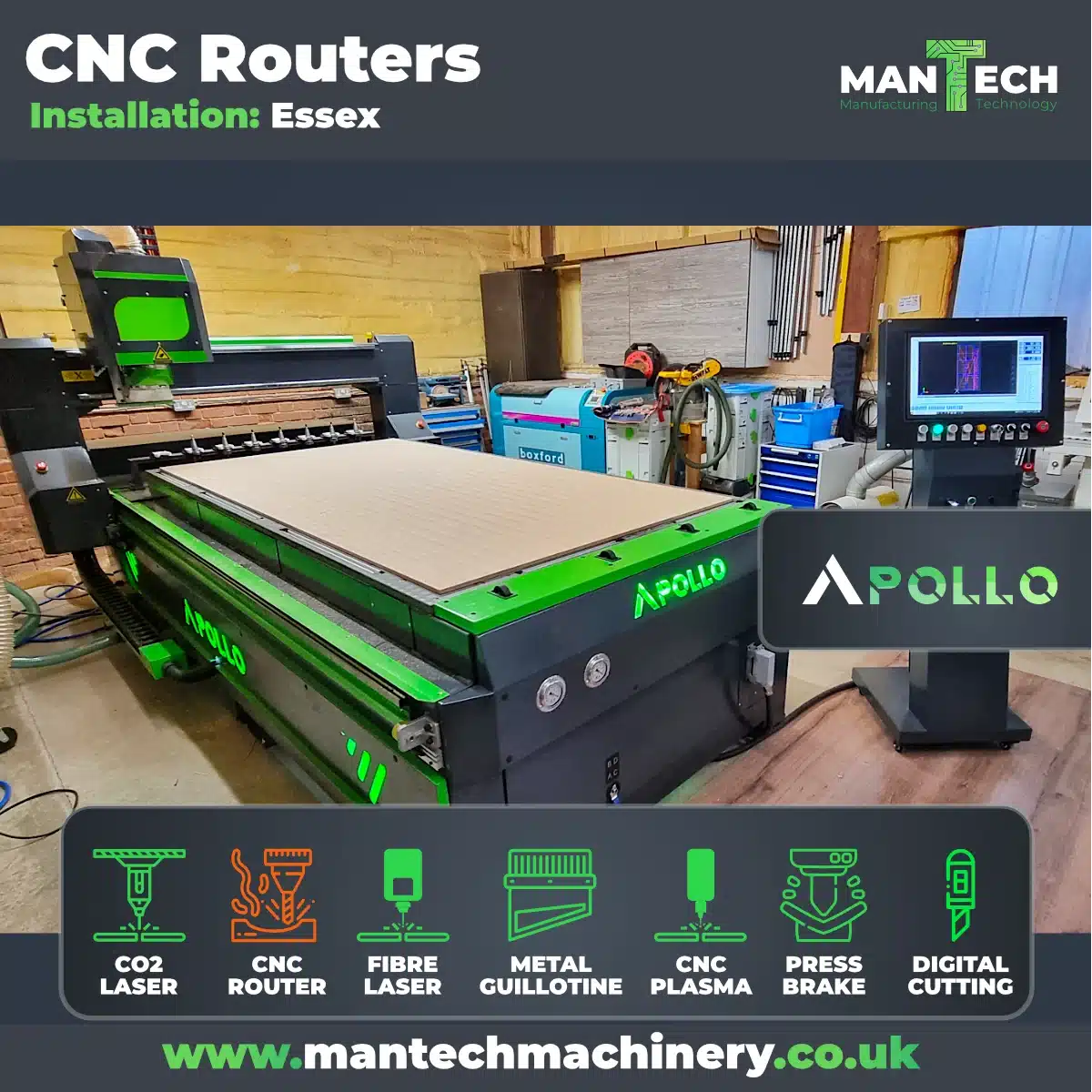 Discover the Feature-Rich and User-Friendly Apollo CNC Router Range