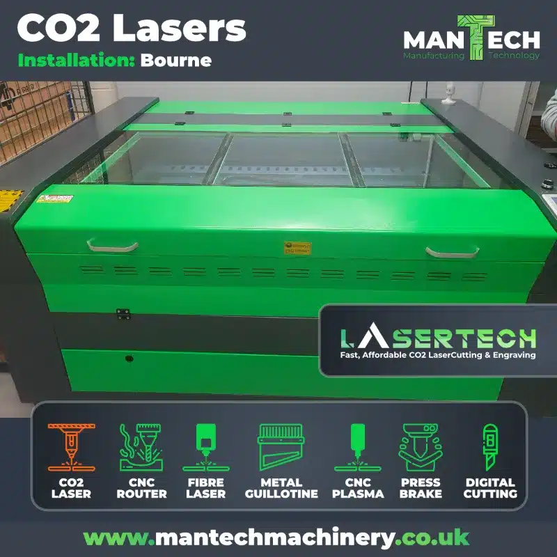 Mantech Installs Lasertech CO2 Laser Cutter for Lincolnshire Customer