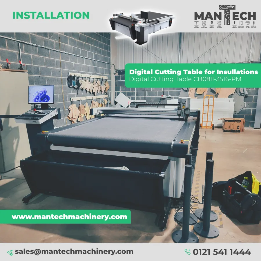 Digital Cutting Table CB08II-3516-PM Successfully Installed in Rotherham