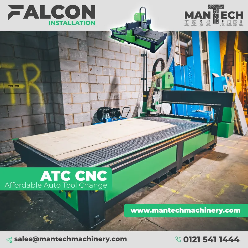 Falcon ATC 1530 CNC Router Installed in Redditch – High-Speed Precision Cutting