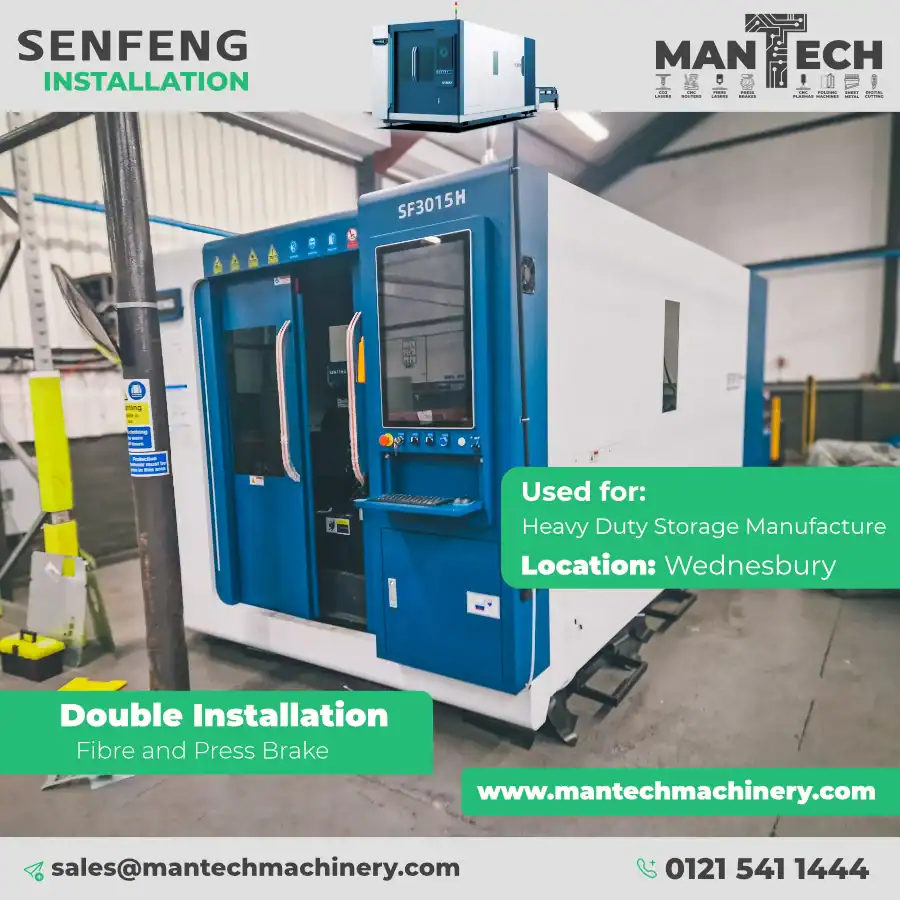 SF3015 3kW Fibre Laser Installation – Wednesbury, West Midlands
