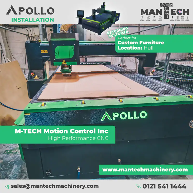Third Apollo ATC CNC Router Installed for Returning Customer