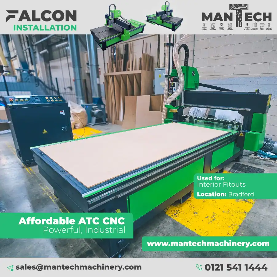 Falcon 1325 ATC CNC Router Installation – Bradford, West Yorkshire