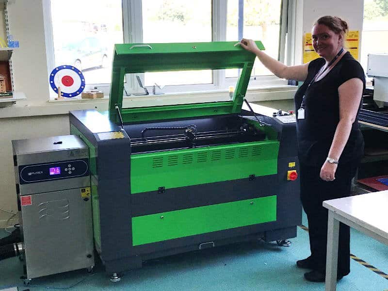 School Uses Lasertech CO2 Laser