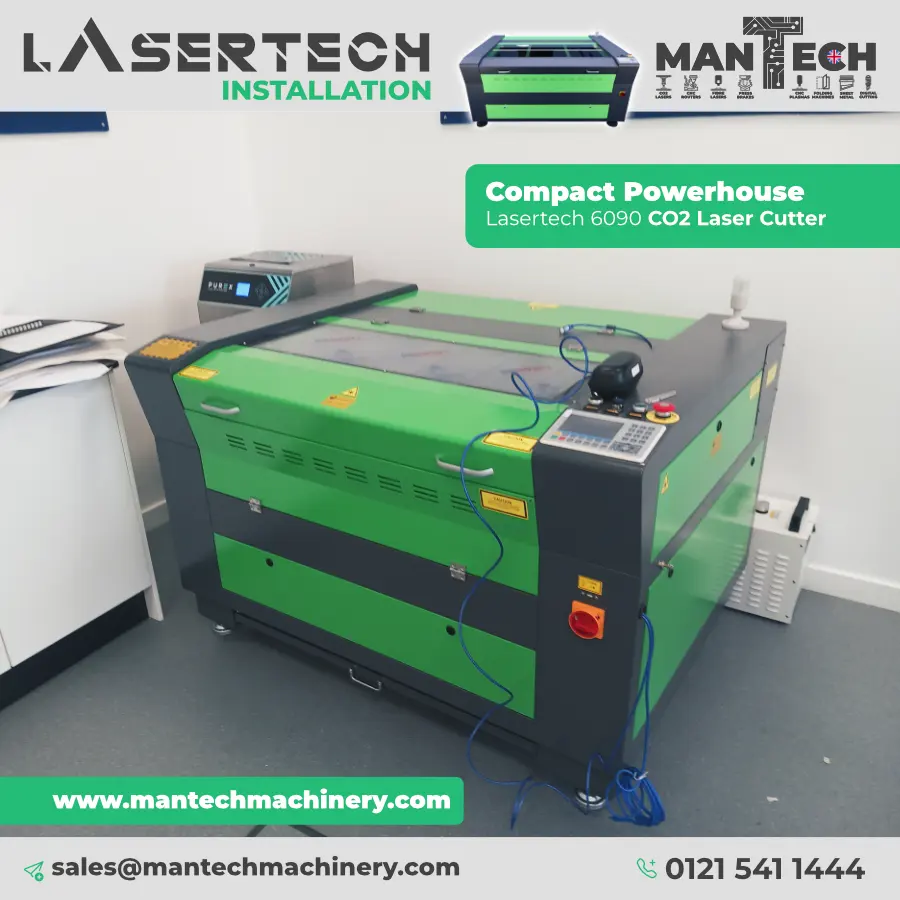 Lasertech 6090 CO₂ Laser Cutter Installed at School in Aberdeen, Scotland