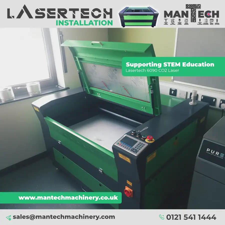 Lasertech 6090 CO₂ Laser Cutter Installed at Spalding School