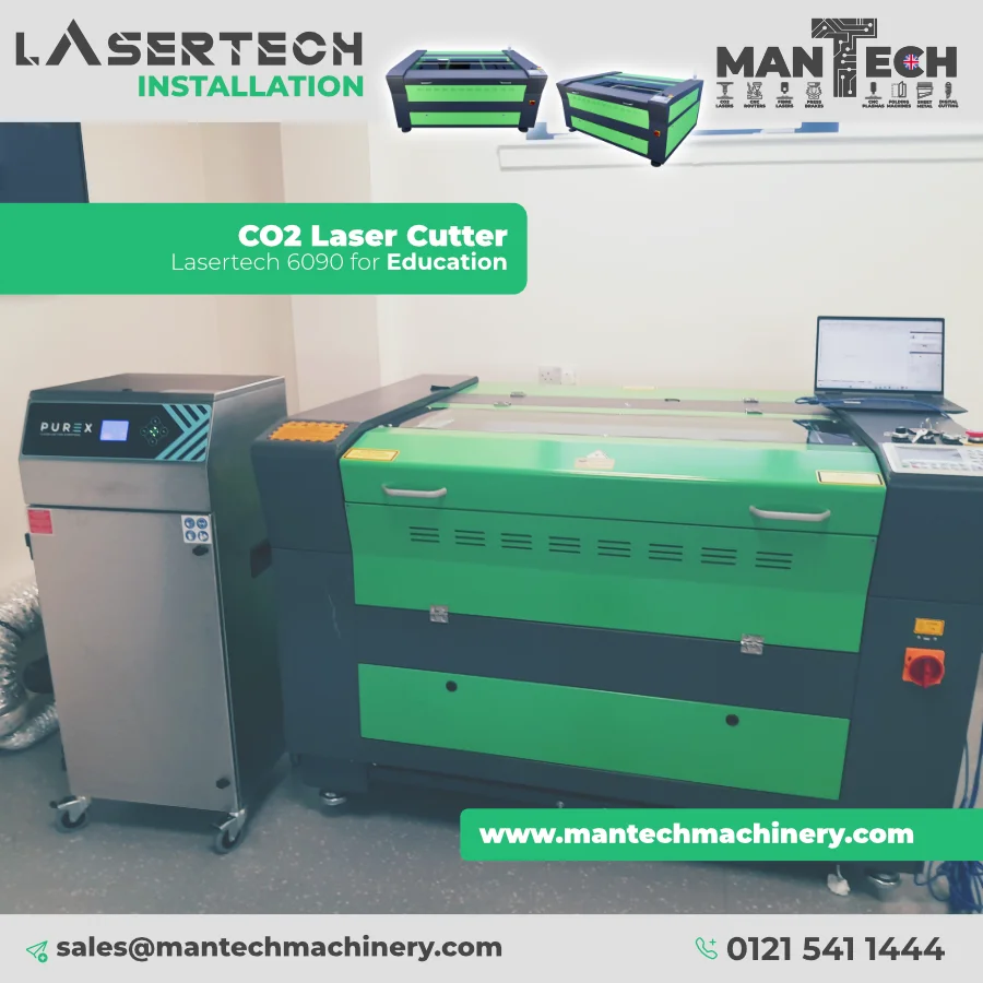 Supporting STEM Education: Lasertech 6090 CO2 Laser Installed in UK School