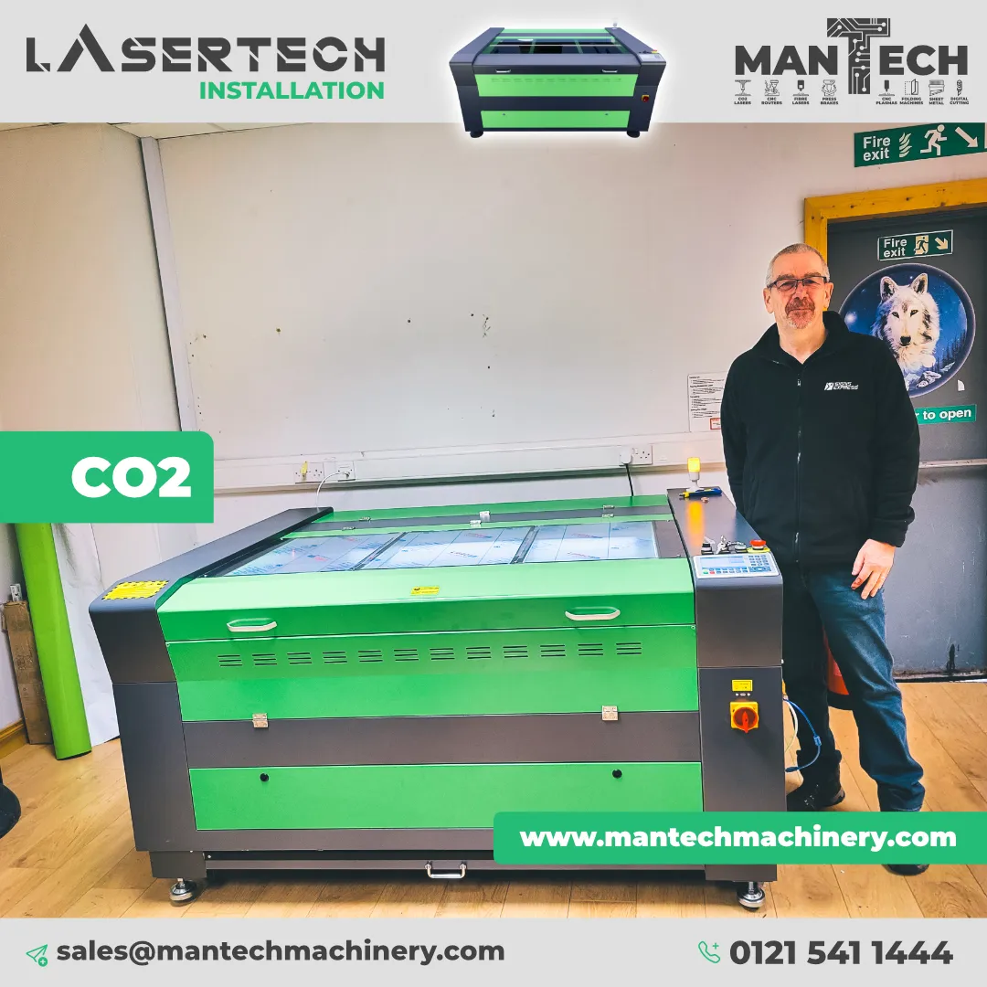 Lasertech 90130 CO2 Laser Cutter Installed for Signs Express in Mullingar