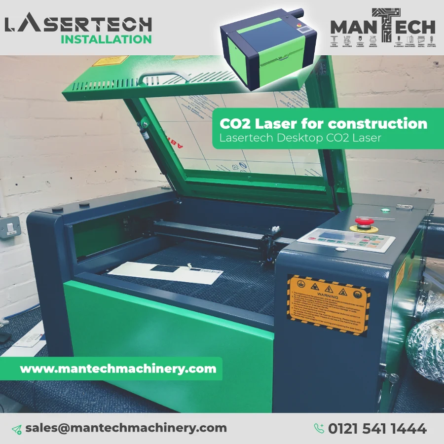 Lasertech Desktop CO2 Laser Installed for Kier in Salford, Manchester
