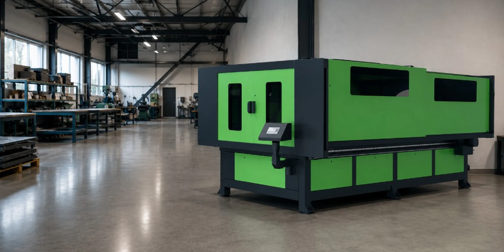 Lasertech Large Format CO₂ laser cutter in UK production workshop — Mantech UK
