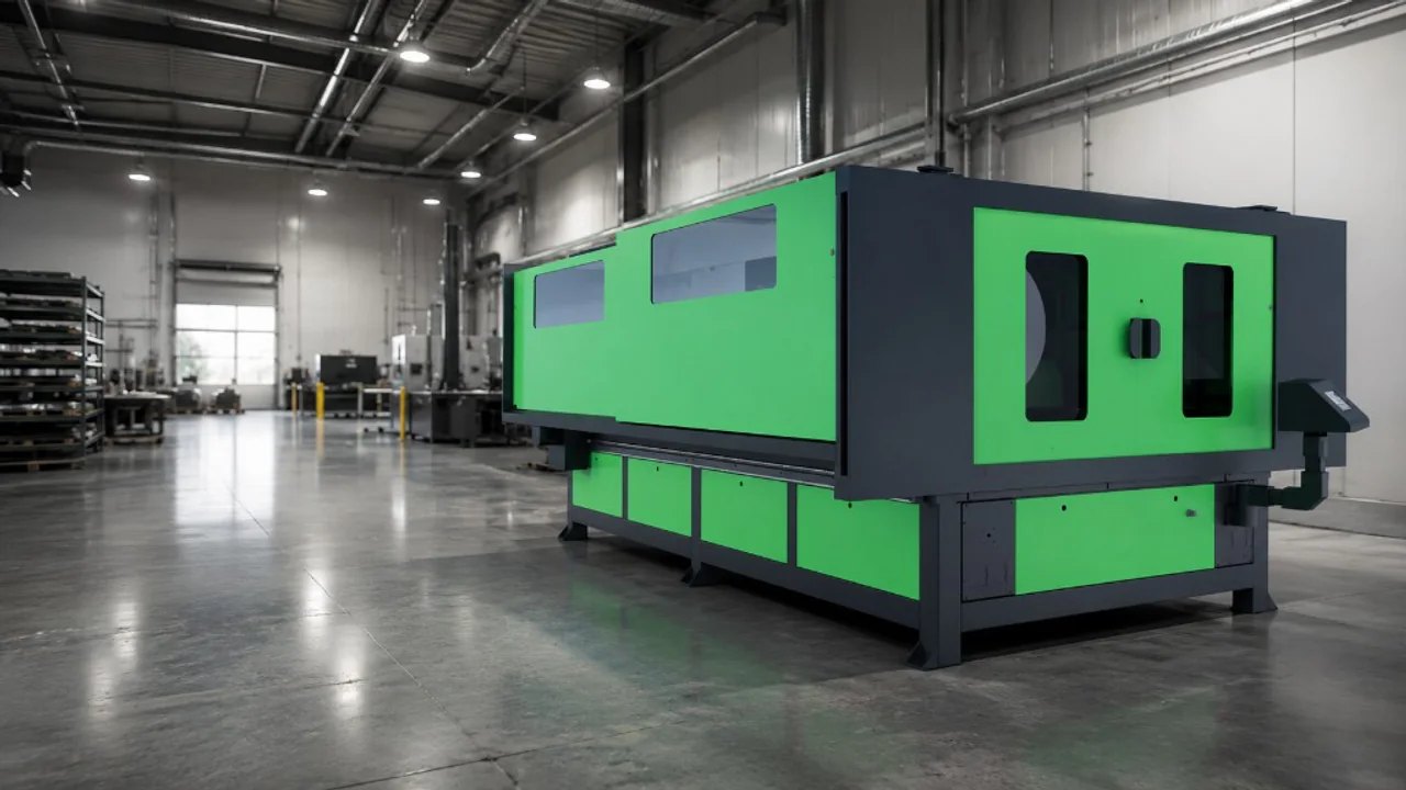 Lasertech Large Format CO₂ laser cutters in UK production workshop — LF1325, LF1525 and LF2030