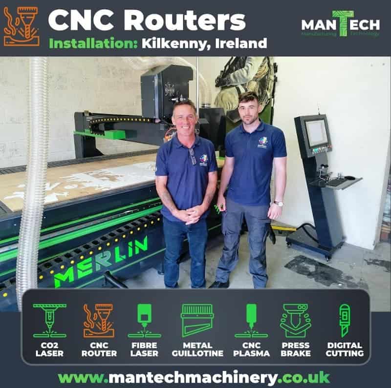 Merlin 4 x 8 ft CNC Router Install – Ireland