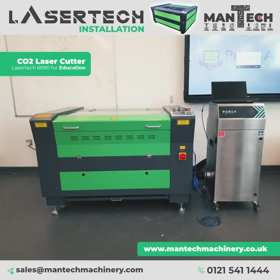 Lasertech 6090 CO₂ Laser Cutter Installed at Prince Albert High