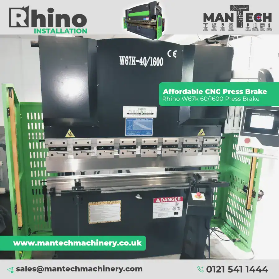 Precision Engineering for Automotive Excellence – Rhino W67K 40/1600 Press Brake Installation in Kidlington