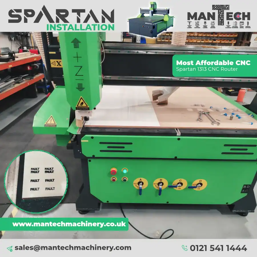 Spartan 1313 CNC Router Installed – High Wycombe, UK