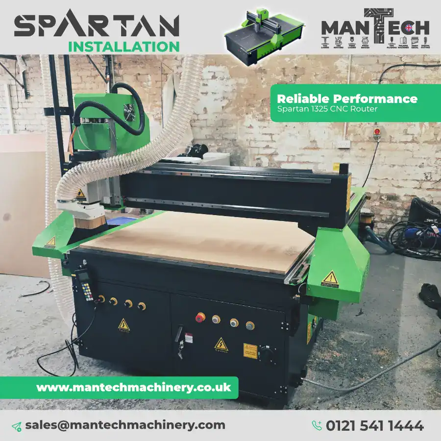 Spartan 1325 CNC Router Installed for Stair Contractor in Walsall