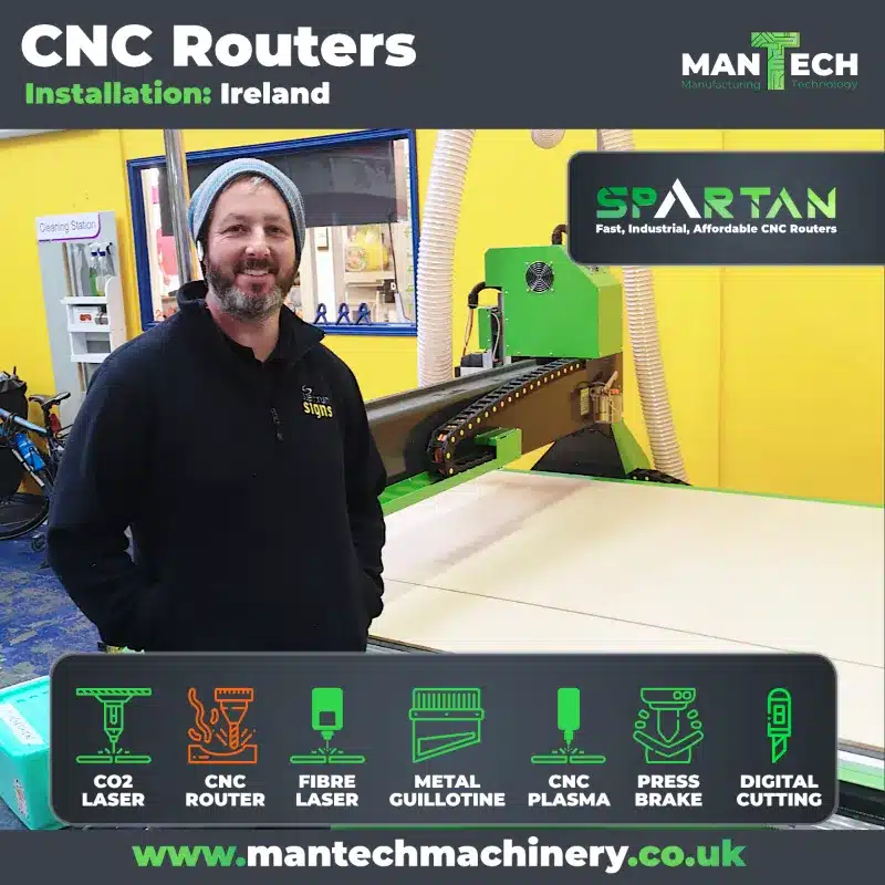 Spectrum Signs in Athlone Welcomes Spartan 1530 CNC Router Installation