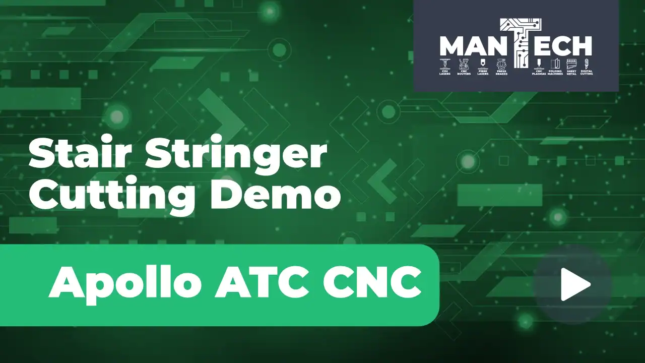 Precision CNC Stair Stringer Cutting with the Apollo ATC Router