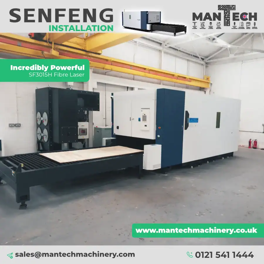 Senfeng SF3015H Fibre Laser Cutter Installed for UK Manufacturing Specialist