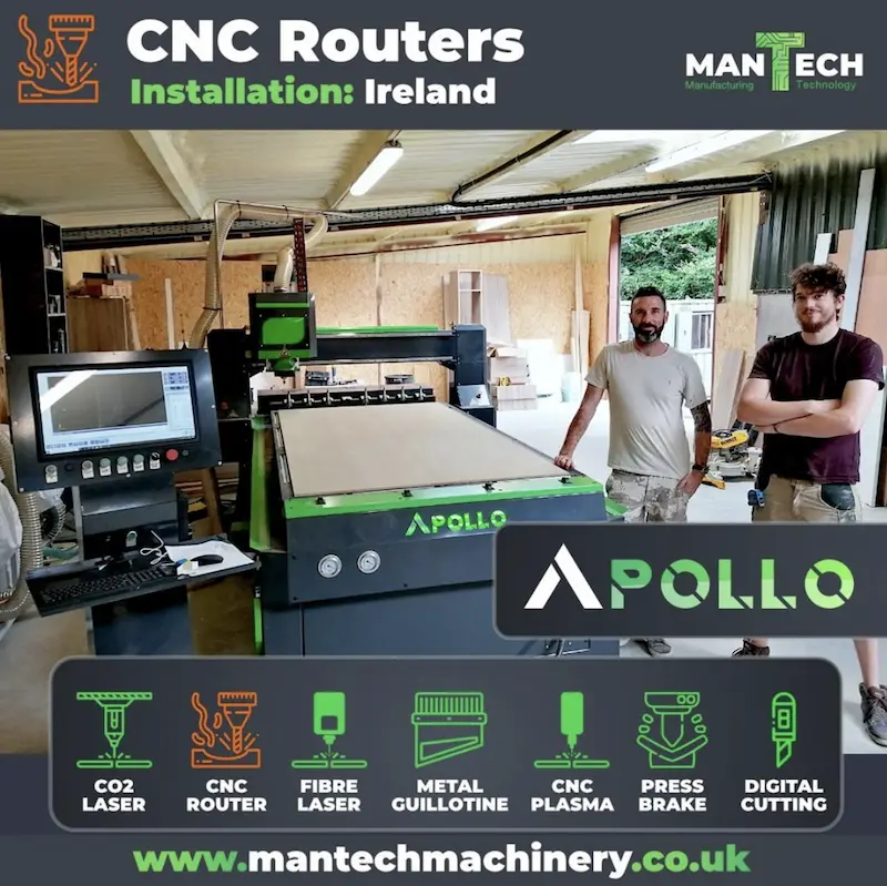 Customer In Ireland Chooses Apollo ATC CNC Router