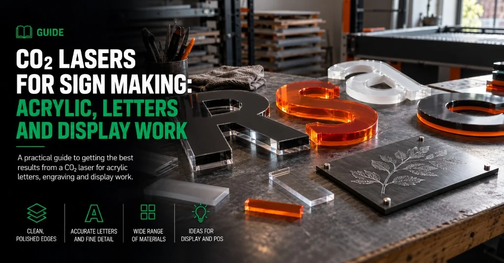 CO₂ lasers for sign making — acrylic letters, engraving and display work guide