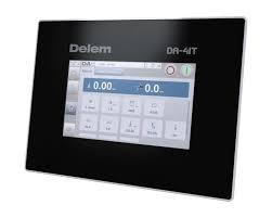 Delem DA-41T touchscreen CNC control panel with 7-inch colour display