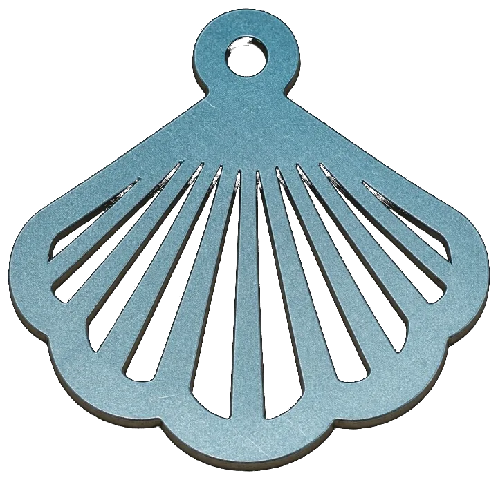 Fibre laser cut mild steel shell in thin sheet