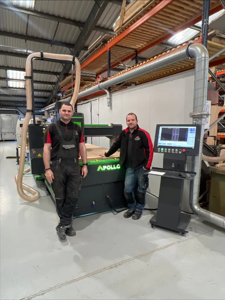 Apollo M 1325 CNC router installed for G A Leask Builders