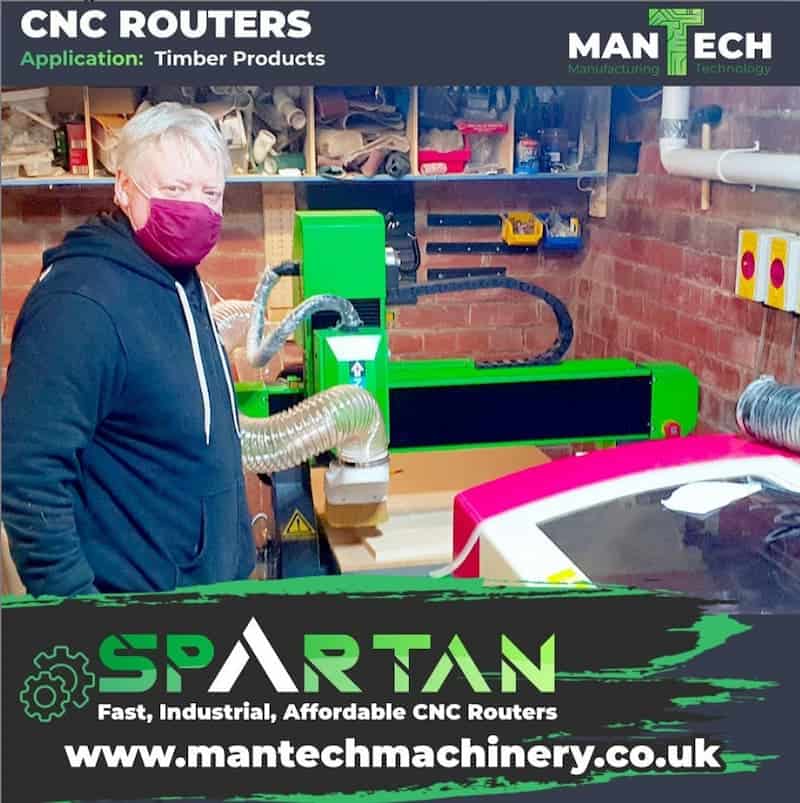 Home Based Customer – Spartan 6090 CNC Router