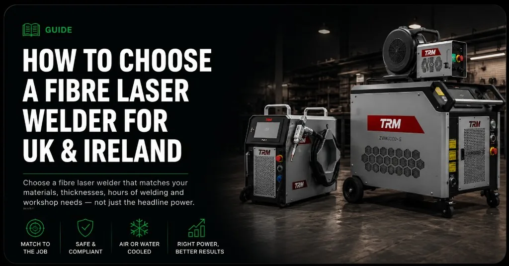 How to choose a fibre laser welder for UK and Ireland — TRM air-cooled and water-cooled platforms