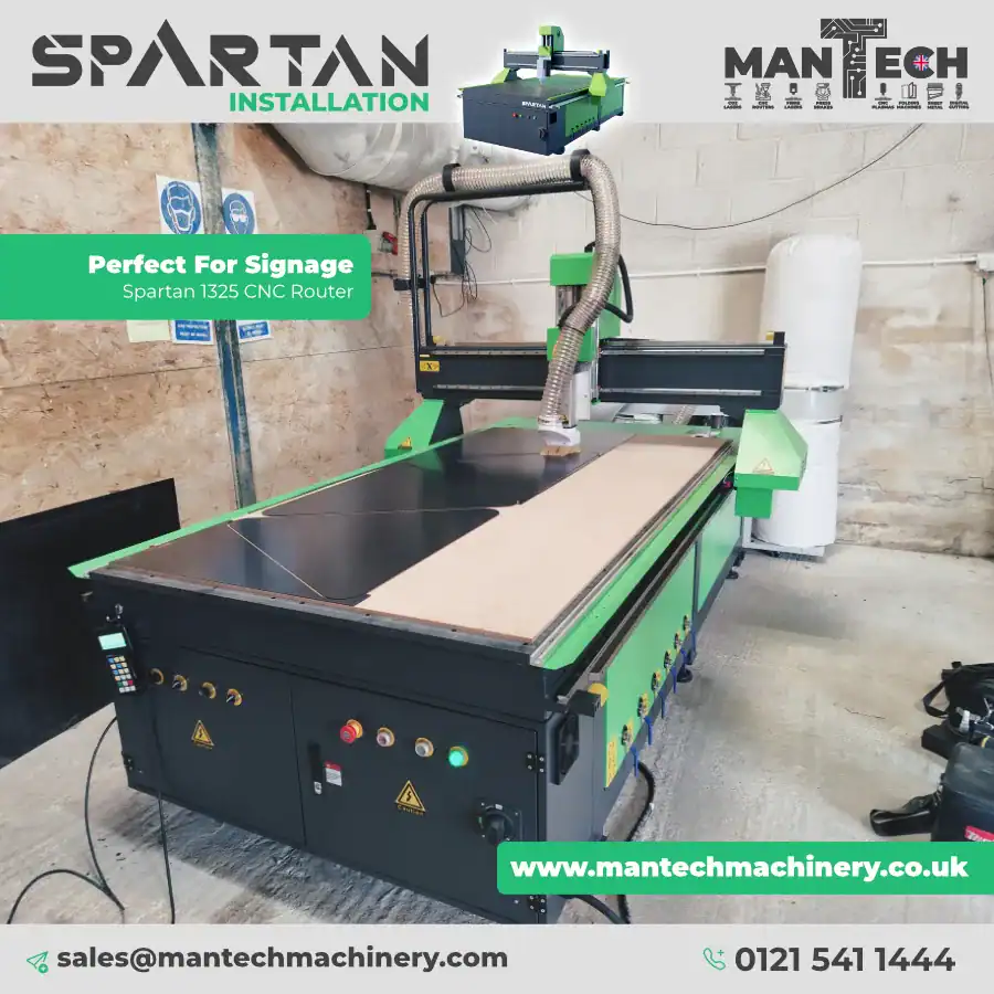 ?️ Precision Meets Productivity: Spartan 1325 CNC Router Installed for UK Signage Specialist