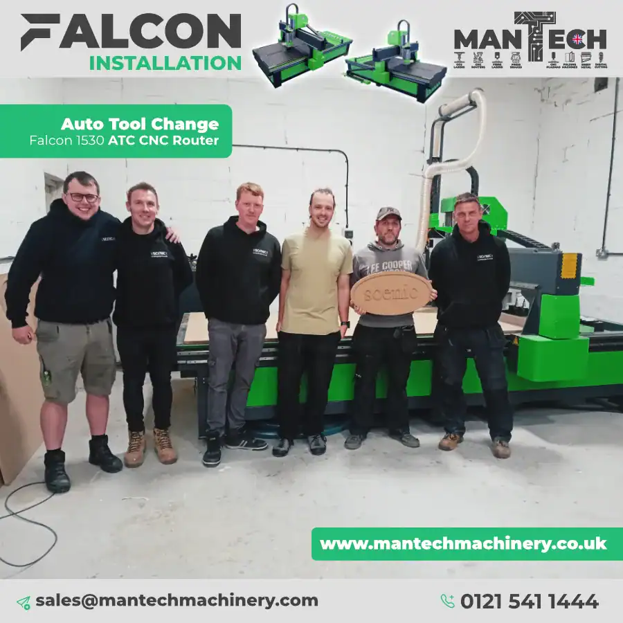 Enhancing UK Manufacturing: Falcon 1530 ATC CNC Router Installation