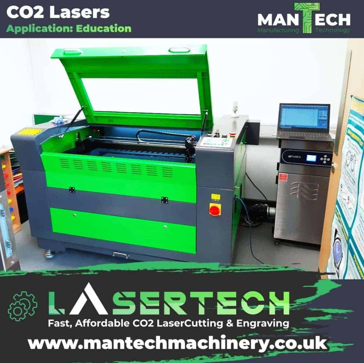 School in Colchester – Lasertech CO2 Laser Cutter