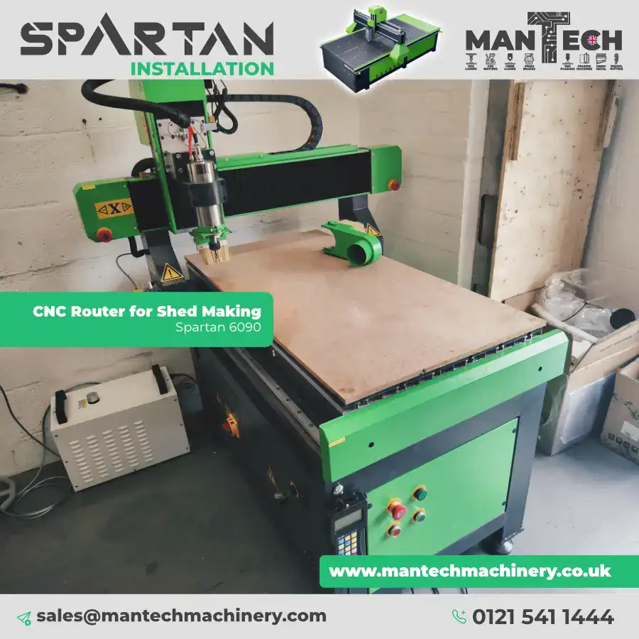 Precision Shed Manufacturing in Norwich Powered by the Spartan 6090 CNC Router