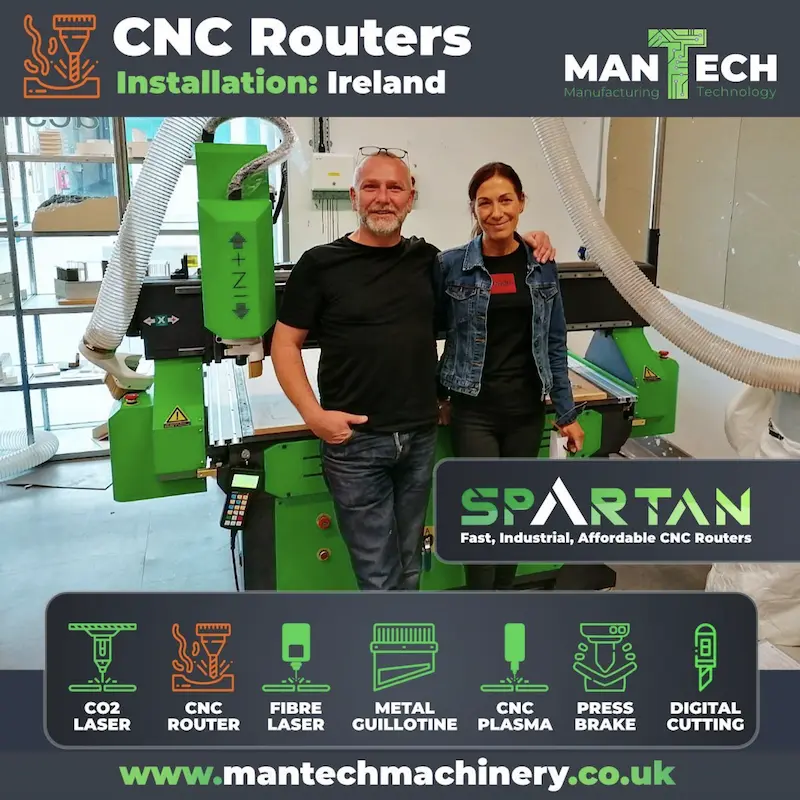 Customer In Ireland Chooses Spartan CNC Router