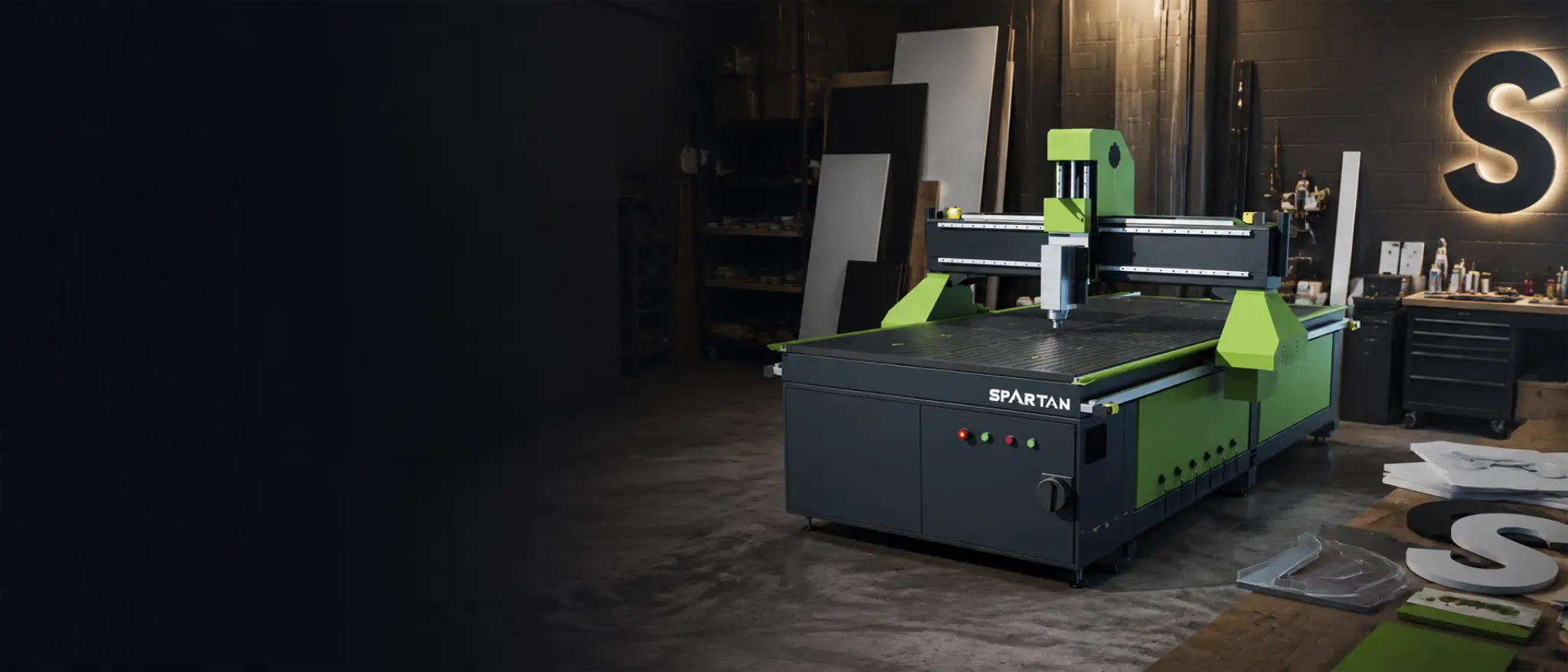 Spartan CNC router in the Mantech UK workshop