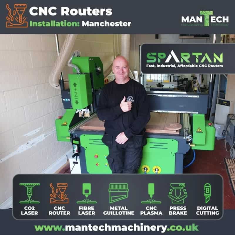 Customer in Manchester Chooses Spartan CNC Router