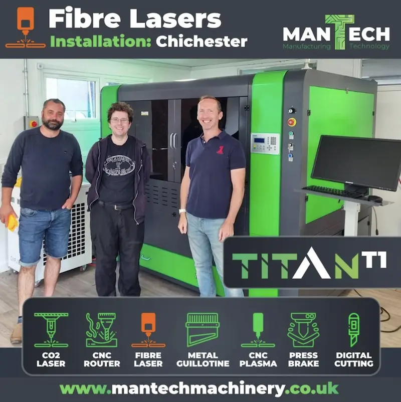 Chichester Based Customer Chooses Titan T1 Fibre Laser