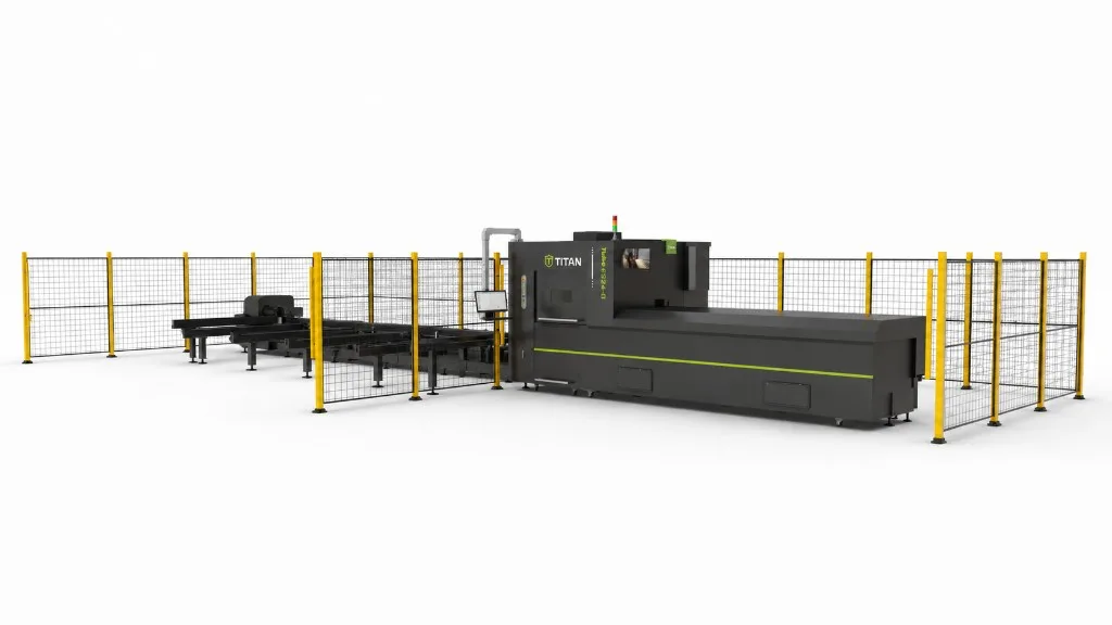 Titan T6524 FSCUT3000DE-M control station and tube cutting platform