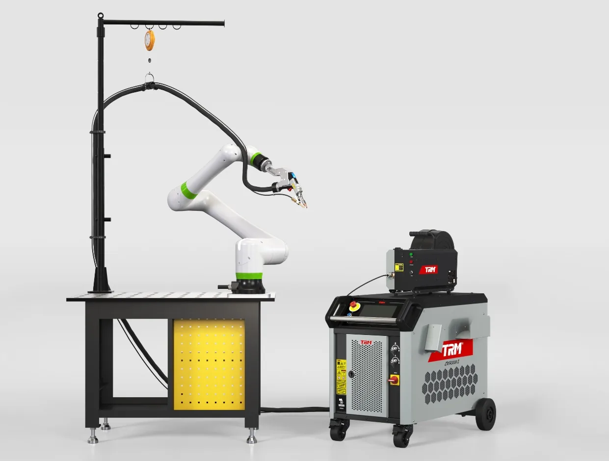 TRM fibre laser welder with collaborative robot welding cell