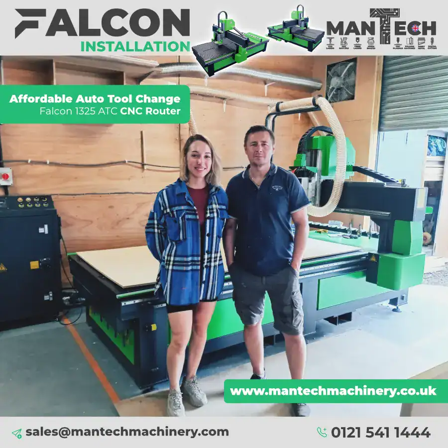 Advancing UK Manufacturing: Falcon 1325 ATC CNC Router Installation in Slough